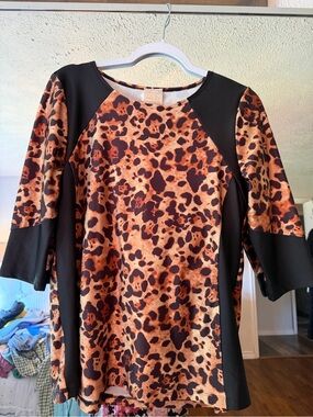 Zadie B’s Leopard Harmony Activewear Top & Harmony Activewear Skirt w/leggings
